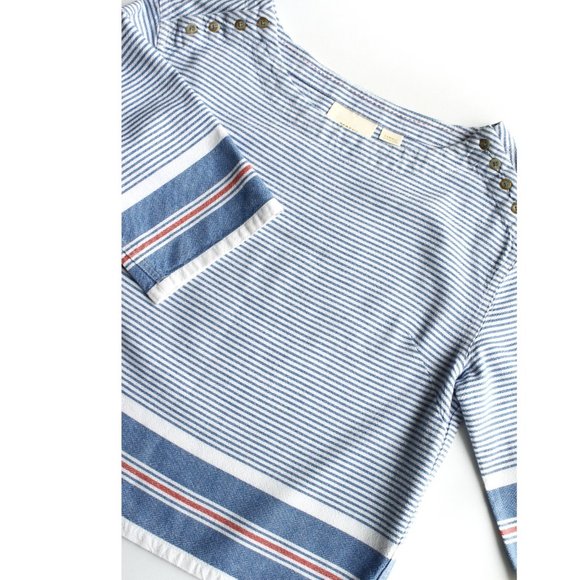 Maeve by Anthropologie Sullivan Stripe Crop Top - Picture 3 of 8